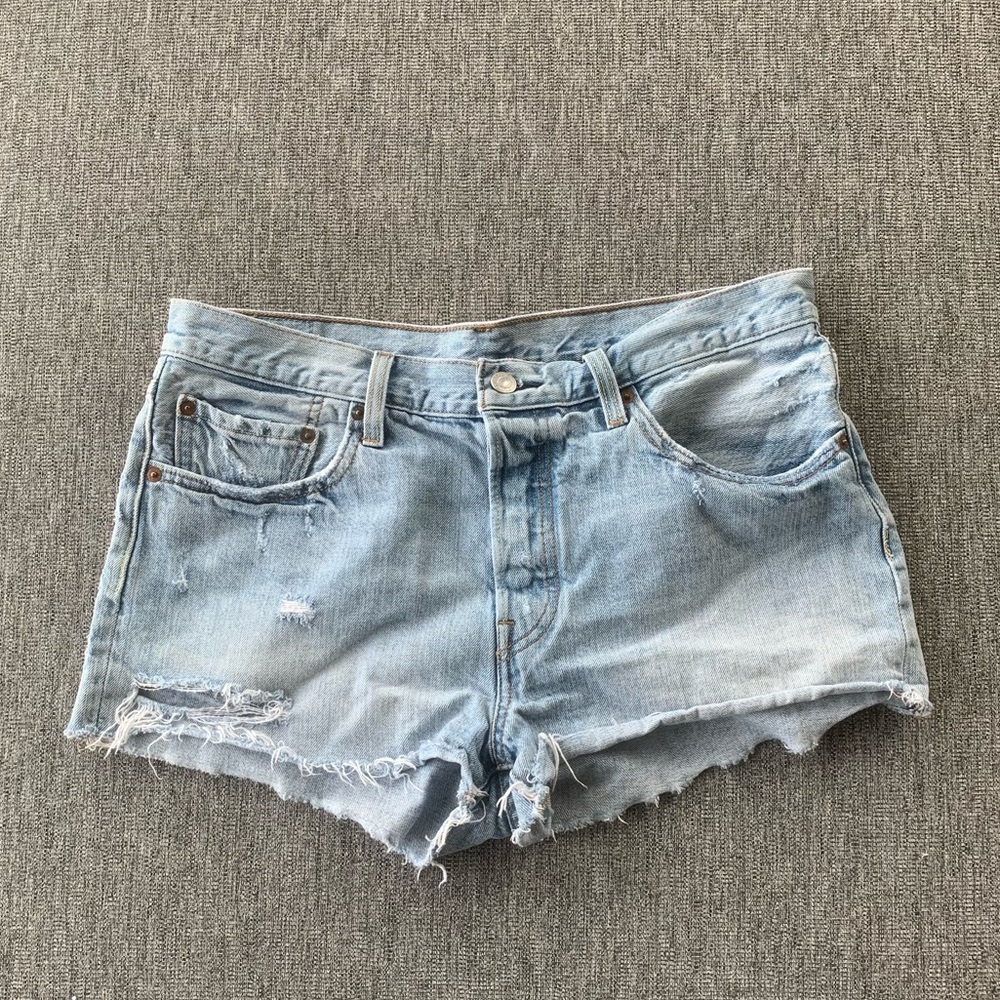 Levi’s 501 Distressed Denim Shorts